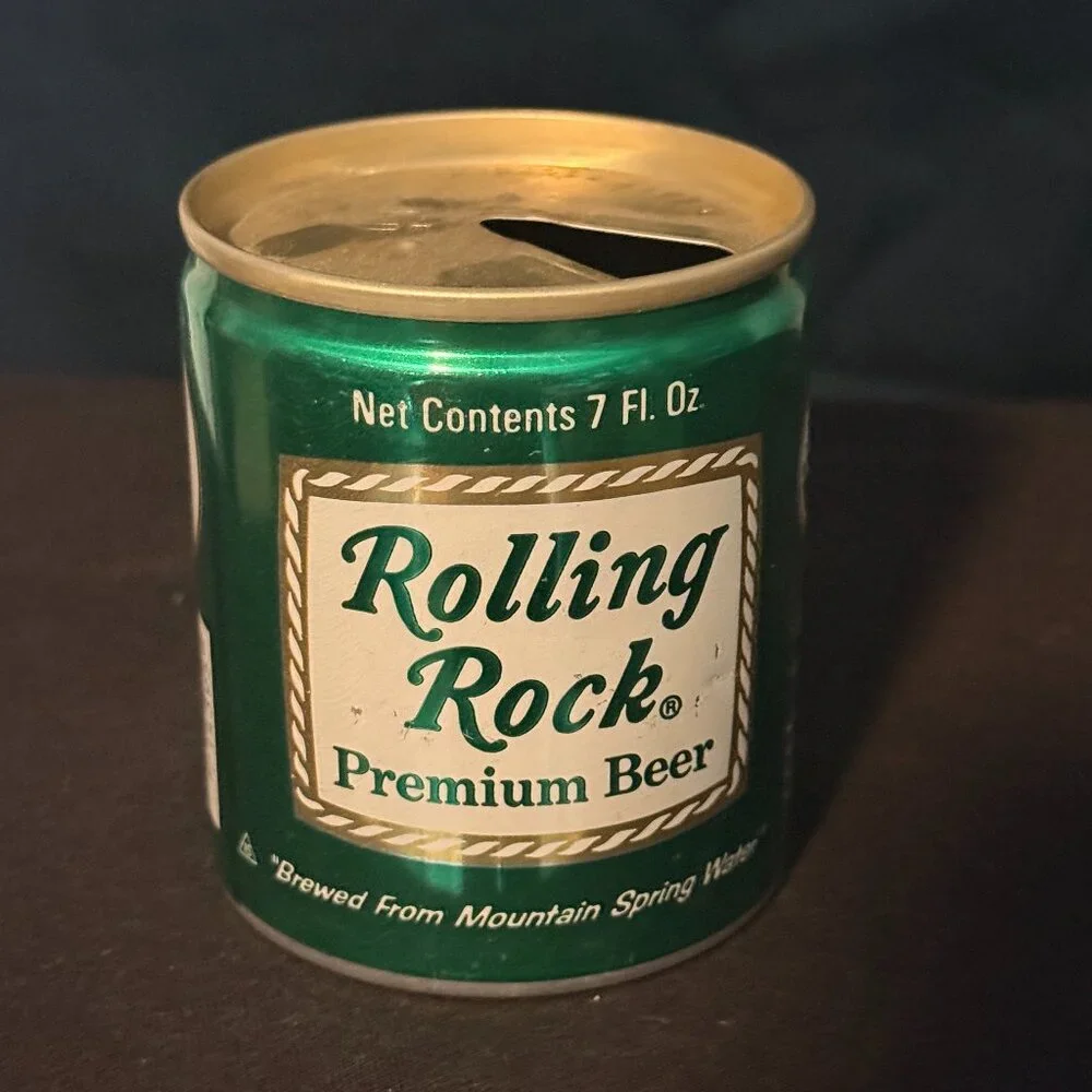 Rolling Rock Premium vintage Beer aluminum can